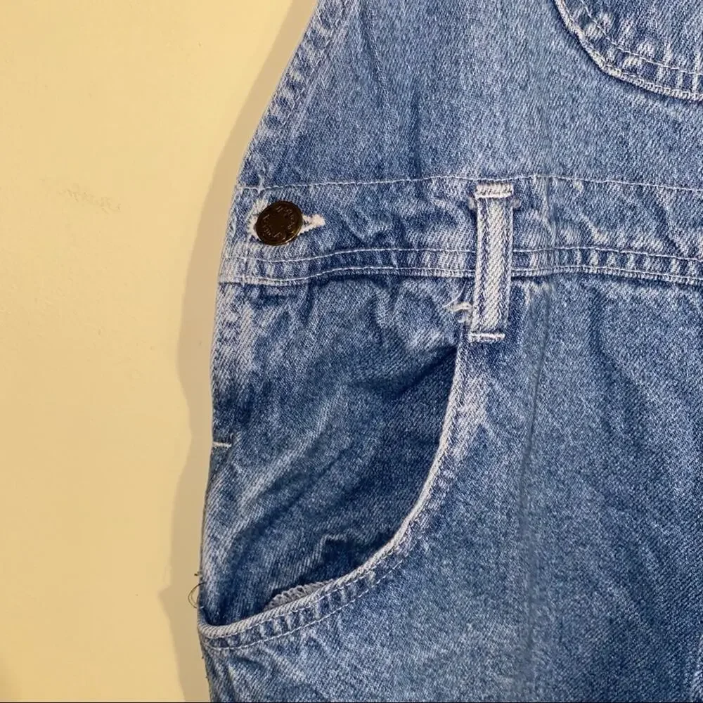 VNTG OSHKOSH light wash overalls size 10